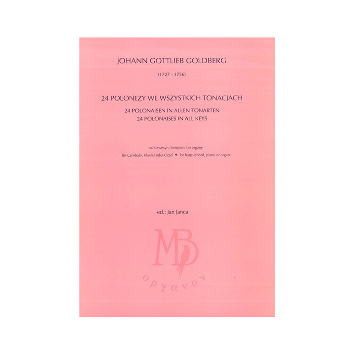 Johann Gottlieb Goldberg – 24 Polonezy na fortepian, klawesyn i organy