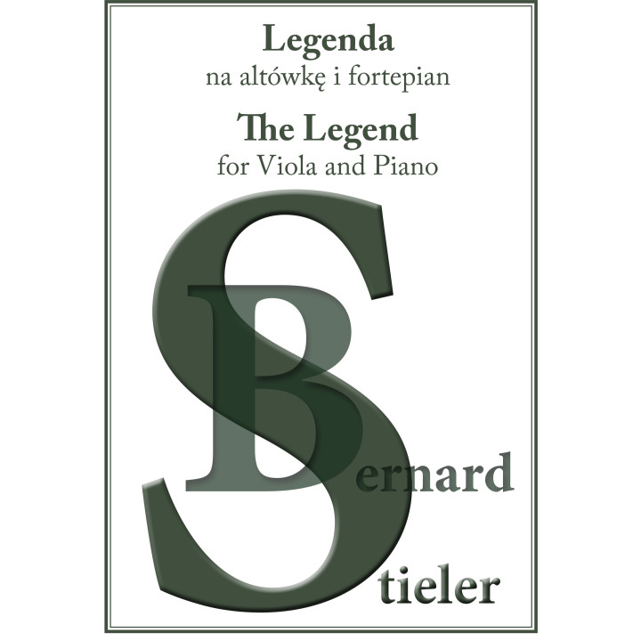 Bernard Stieler – LEGENDA na altówkę i fortepian | Nuty