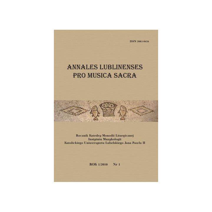 Annales Lublinenses pro Musica Sacra | Rocznik muzyki liturgicznej KUL