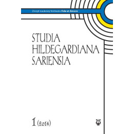 Ks. Wiesław Hudek - Studia Hildegardiana Sariensia Nr 1 (2014)