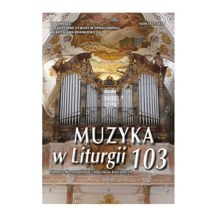 Muzyka w Liturgii 103 – 2/2022 - PDF