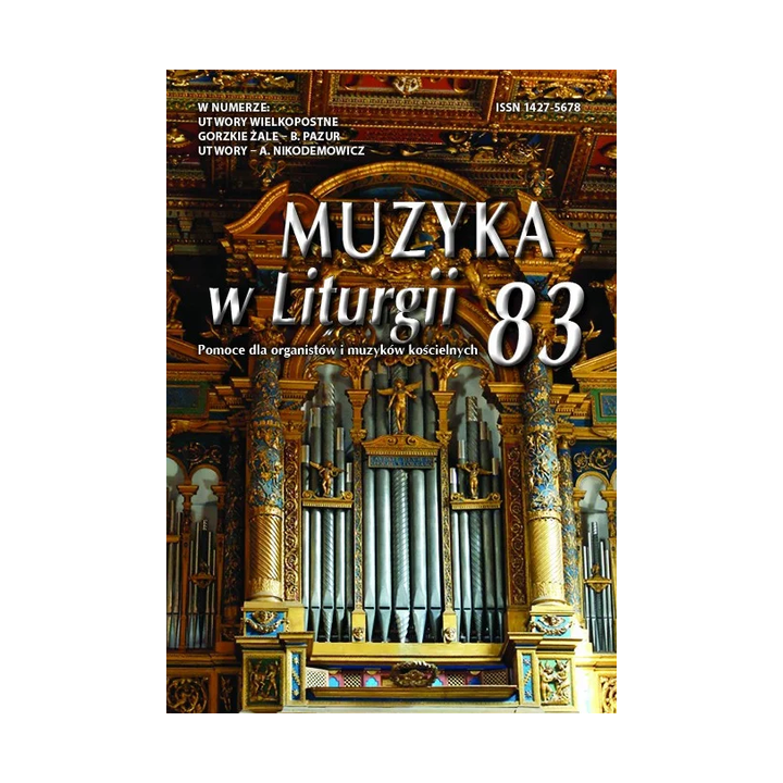 Muzyka w Liturgii 83 (2/2017) – Gorzkie Żale i pieśni pasyjne