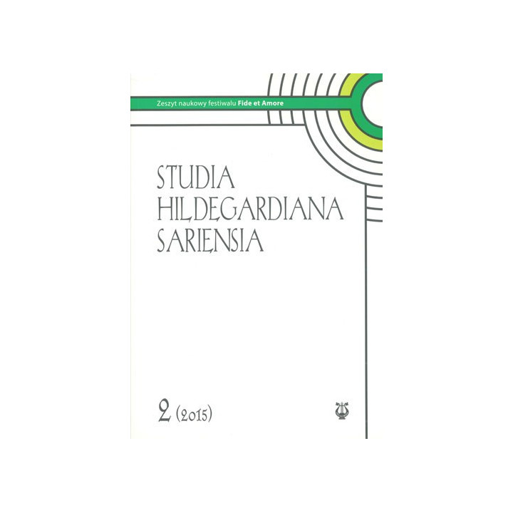 Ks. Wiesław Hudek - Studia Hildegardiana Sariensia Nr 2 (2015)