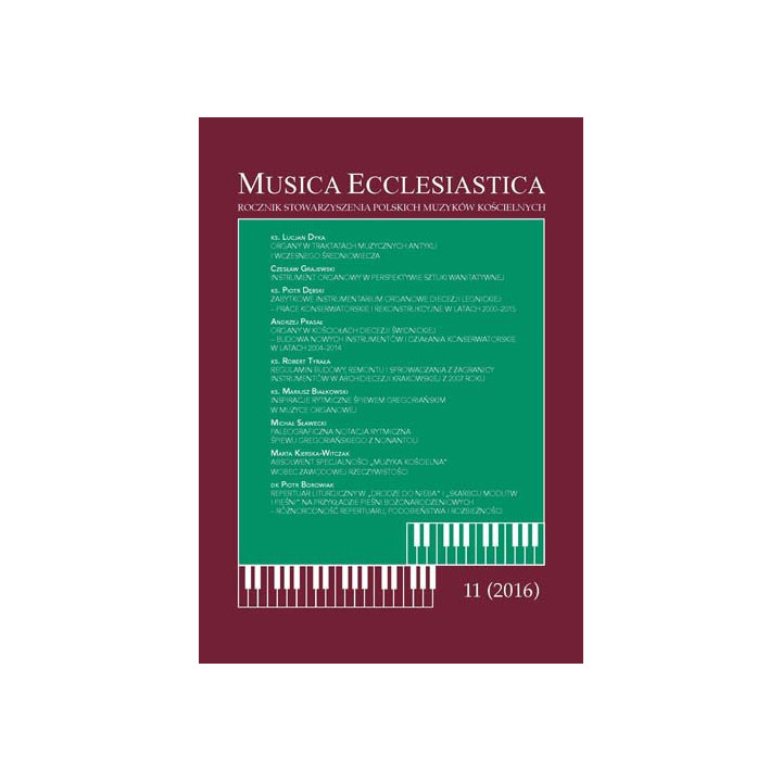 Musica Ecclesiastica Nr 11 – ks. Grzegorz Poźniak