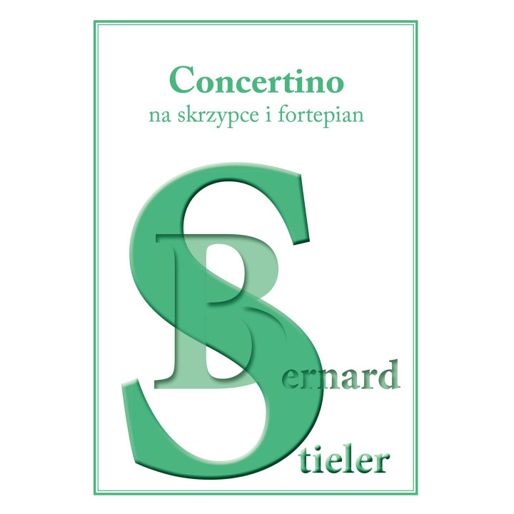 Concertino na skrzypce i fortepian – Bernard Stieler | Nuty na skrzypce