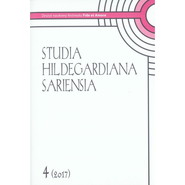 Ks. Wiesław Hudek - Studia Hildegardiana Sariensia Nr 4 (2017)