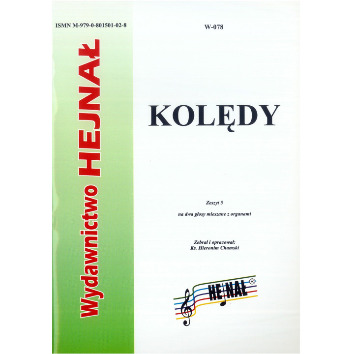 Kolędy. Zeszyt 5 na dwa głosy mieszane z organami | ks. Hieronim Chamski