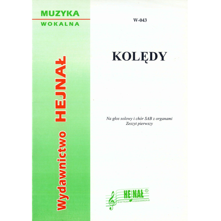 Kolędy Zeszyt 1 – głos solowy i SAB z organami
