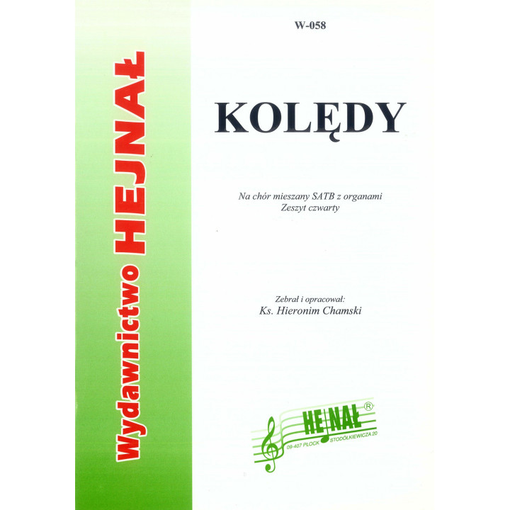 Kolędy Zeszyt 4 – chór mieszany SATB z organami