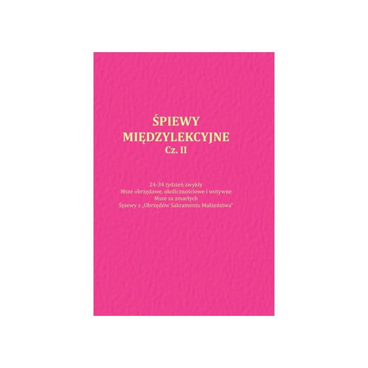 Śpiewy międzylekcyjne cz. 2 – psalmy i aklamacje liturgiczne