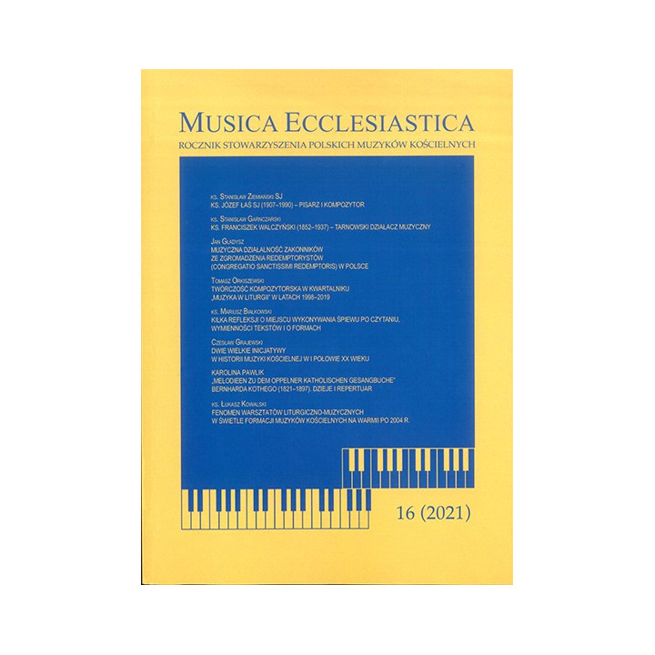 Musica Ecclesiastica nr 16 | Rocznik Stowarzyszenia Polskich Muzyków Kościelnych